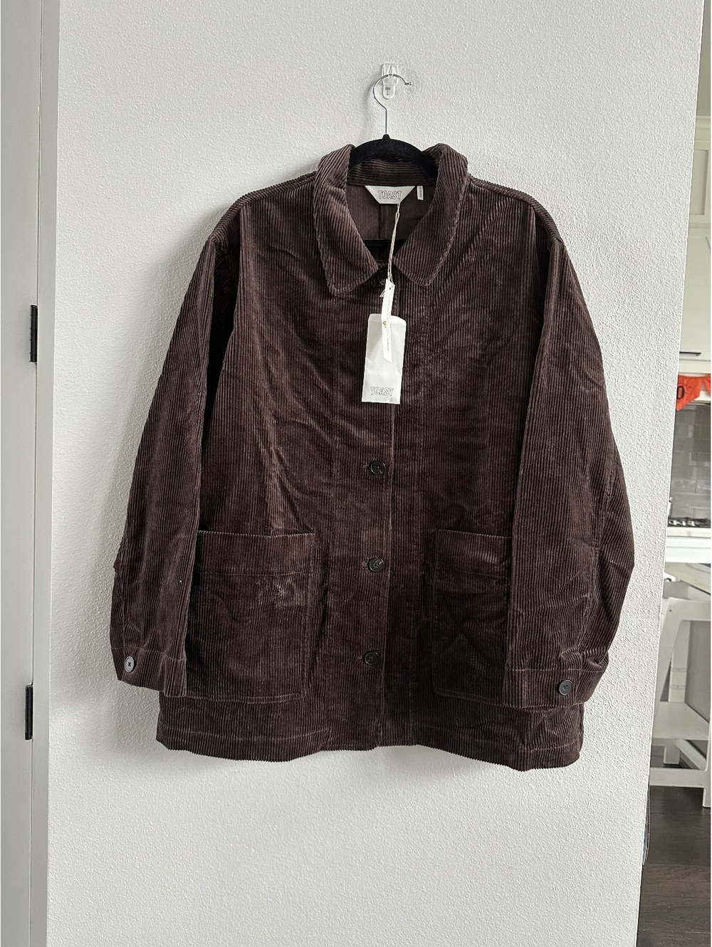 Toast Cord Jacket Organic Cotton Java Size XL Women